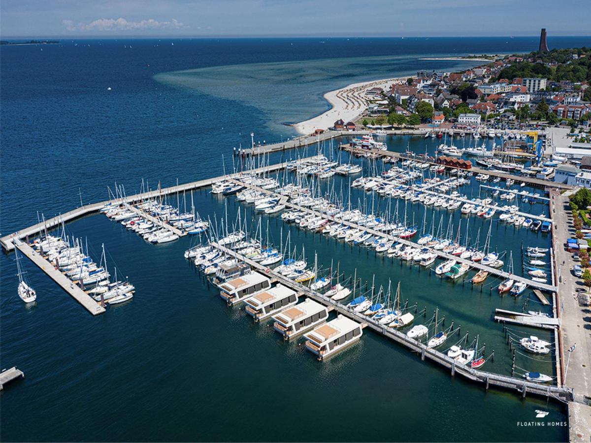 Hausboot 14 Willkommen an Bord Urlaub in der 1 Reihe mit traumhaftem Blick auf die Kieler Förde Laboe Exterior foto